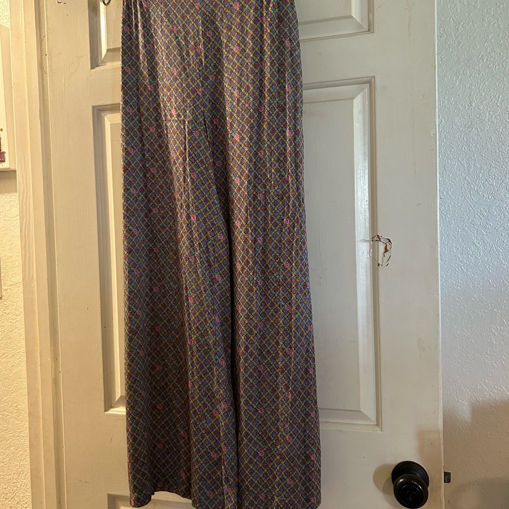 Anthropologie Multicolor Geometric Wide-Leg Jumpsuit/Pants